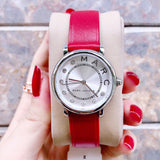 Marc Jacobs Roxy Silver Dial Red Leather Strap Watch for Women - MJ1632 Authentic Buy Shop Now
