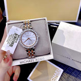 Michael Kors Darci Quartz Silver Dial Two Tone Steel Strap Watch For Women - MK4515 Authentic Buy Shop Now