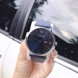 Emporio Armani Kappa Quartz Blue Dial Blue Leather Strap Watch For Women - AR11012 Authentic Buy Shop Now