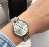 Emporio Armani Kappa Silver Dial Silver Mesh Bracelet Watch For Women - AR11128 Authentic Buy Shop Now