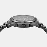 Michael Kors Lexington Chronograph Black Dial Black Steel Strap Watch for Men - MK9154 Authentic Buy Shop Now