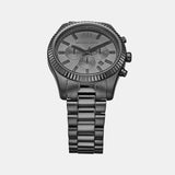 Michael Kors Lexington Chronograph Black Dial Black Steel Strap Watch for Men - MK9154 Authentic Buy Shop Now