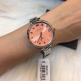 Marc Jacobs Sally Orange Dial Silver Steel Strap Watch for Women - MBM3365 Authentic Buy Shop Now