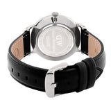 Daniel Wellington Dapper Sheffield White Dial Black Leather Strap Watch For Men - DW00100088 Authentic Buy Shop Now