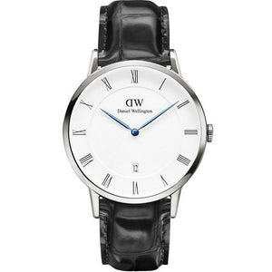 Daniel Wellington Dapper Reading White Dial Black Leather Strap Watch For Men - DW00100108 Authentic Buy Shop Now