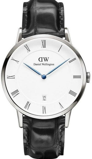 Daniel Wellington Dapper Reading White Dial Black Leather Strap Watch For Men - DW00100108 Authentic Buy Shop Now