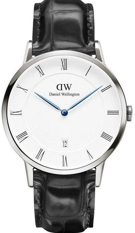 Daniel Wellington Dapper Reading White Dial Black Leather Strap Watch For Men - DW00100108 Authentic Buy Shop Now