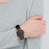 Daniel Wellington Classic Cornwall Black Dial Black Nylon Strap Watch For Women - DW00100148 Authentic Buy Shop Now