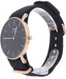 Daniel Wellington Classic Cornwall Black Dial Black NATO Strap Watch For Women - DW00100150 Authentic Buy Shop Now