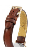 Daniel Wellington Classic Petite St Mawes Black Dial Brown Leather Strap Watch For Women - DW00100225 Authentic Buy Shop Now