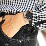 Daniel Wellington Petite Ashfield Black Dial Black Mesh Strap Watch For Women - DW00100246 Authentic Buy Shop Now