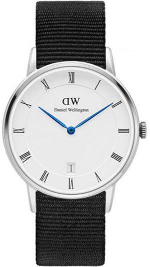 Daniel Wellington Dapper Cornwall White Dial Blue Nylon Strap Watch For Men - DW00100262 Authentic Buy Shop Now