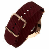 Daniel Wellington Classic Roselyn White Dial Maroon Nylon Strap Watch For Women - DW00100267 Authentic Buy Shop Now