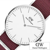 Daniel Wellington Classic Roselyn White Dial Red NATO Strap Watch For Women - DW00100268 Authentic Buy Shop Now