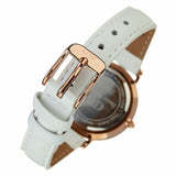 Daniel Wellington Classic Petite Bondi Black Dial White Leather Strap Watch For Women - DW00100285 Authentic Buy Shop Now