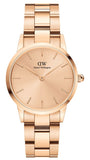 Daniel Wellington Iconic Link Unitone Rose Gold Dial Rose Gold Steel Strap Watch For Women - DW00100401 Authentic Buy Shop Now