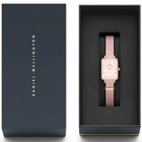 Daniel Wellington Quadro Pressed Mother of Pearl Pink Dial Pink Nylon Strap Watch For Women - DW00100509 Authentic Buy Shop Now