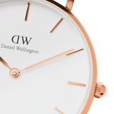 Daniel Wellington Petite St Mawes White Dial Brown Leather Strap Watch For Women - DW00100175 Authentic Buy Shop Now