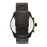 Diesel Mega Chief Chronograph Black Dial Black Steel Strap Watch For Men - DZ4338 Authentic Buy Shop Now