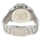 Diesel Mega Chief Chronograph White Dial Silver Steel Strap Watch For Men - DZ4477 Authentic Buy Shop Now
