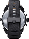 Diesel Big Daddy Blue Dial Black Leather Strap Watch For Men - DZ7127 Authentic Buy Shop Now