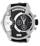 Diesel Little Daddy Black Dial Black Leather Strap Watch For Men - DZ7256 Authentic Buy Shop Now
