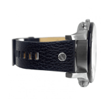 Diesel Mr Daddy Chronograph Black Dial Black Leather Strap Watch For Men - DZ7313 Authentic Buy Shop Now