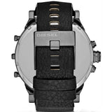 Diesel Mr Daddy 2.0 Chronograph Black Dial Black Leather Strap Watch For Men - DZ7350 Authentic Buy Shop Now