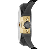 Diesel Uber Chief Two Hand Black Dial Black Leather Strap Watch For Men - DZ7377 Authentic Buy Shop Now