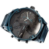 Diesel Daddy 2.0 Chronograph Grey Dial Blue Steel Strap Watch For Men - DZ7414 Authentic Buy Shop Now