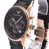 Emporio Armani Sportivo Black Dial Black Steel Strap Watch For Men - AR5905 Authentic Buy Shop Now