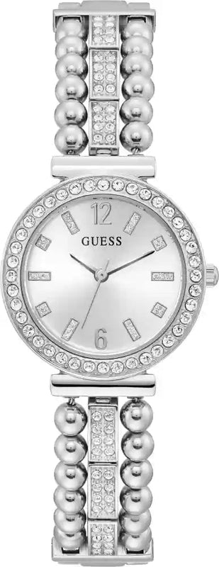 Guess Gala Diamonds Silver Dial Silver Steel Strap Watch for Women - GW0401L1 Authentic Buy Shop Now