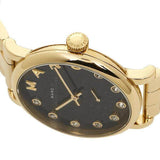 Marc Jacobs Baker Dexter Black Dial Gold Steel Strap Watch for Women - MBM3421 Authentic Buy Shop Now