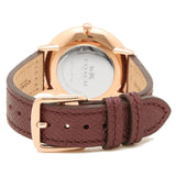Coach Slim Easton Silver Dial Brown Leather Strap Watch for Women - 14502694 Authentic Buy Shop Now