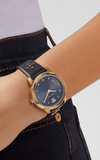 Versace Audrey Quartz Black Dial Black Leather Strap Watch for Women - VELR00319 Authentic Buy Shop Now