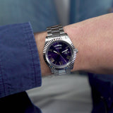 Guess Connoisseur Blue Dial Silver Steel Strap Watch for Men - GW0265G7 Authentic Buy Shop Now
