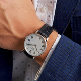 Tissot Everytime Medium White Dial Black Leather Strap Watch For Men - T109.410.16.033.01 Authentic Buy Shop Now