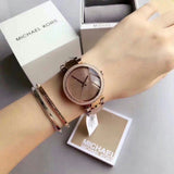 Michael Kors Parker Rose Gold Dial with Diamonds Rose Gold Steel Strap Watch for Women - MK6426 Authentic Buy Shop Now