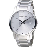 Calvin Klein City Chronograph Silver Dial Silver Steel Strap Watch for Men - K2G2G14X Authentic Buy Shop Now