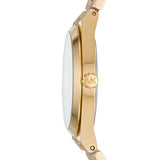 Michael Kors Channing Quartz Mother of Pearl Pink Dial Two Tone Steel Strap Watch For Women - MK6650 Authentic Buy Shop Now