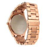 Michael Kors Slim Runway Brown Dial Rose Gold Stainless Steel Strap Watch for Women - MK3181 Authentic Buy Shop Now