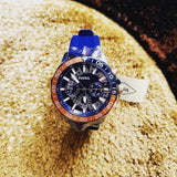 Fossil Bannon Multifunction Blue Dial Blue Silicone Strap Watch for Men - BQ2498 Authentic Buy Shop Now