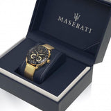 Maserati Traguardo 45mm Quartz Gold Black Dial Watch For Men - R8873612010 Authentic Buy Shop Now