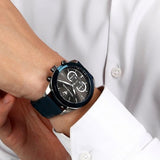 Maserati Traguardo Chronograph Blue Dial Black Silicone Strap Watch For Men - R8871612046 Authentic Buy Shop Now