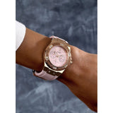 Guess Rose Gold Dial with Diamonds Pink Rubber Strap Watch For Women - W1053L3 Authentic Buy Shop Now