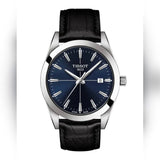 Tissot Gentlemen Blue Dial Black Leather Strap Watch for Men - T127.410.16.041.01 Authentic Buy Shop Now