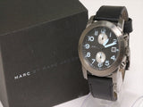 Marc Jacobs Larry Chronograph Black Dial Black Leather Strap Watch for Men - MBM5054 Authentic Buy Shop Now