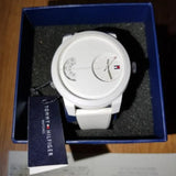 Tommy Hilfiger Denim White Dial White Rubber Strap Watch for Men - 1791558 Authentic Buy Shop Now