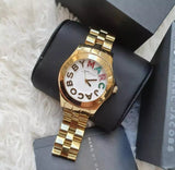 Marc Jacobs Rivera White Dial Gold Steel Strap Watch for Women - MBM3137 Authentic Buy Shop Now