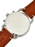 Fossil The Commuter Blue Dial Brown Leather Strap Watch for Men - FS5401 Authentic Buy Shop Now